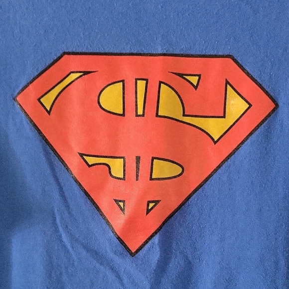 Blue Superman $ T-Shirt - Picture 2 of 3